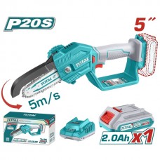 Total Κλαδευτικό Αλυσοπρίονο Μπαταρίας 20V 1.66kg με Λάμα 13cm TGSLI20581